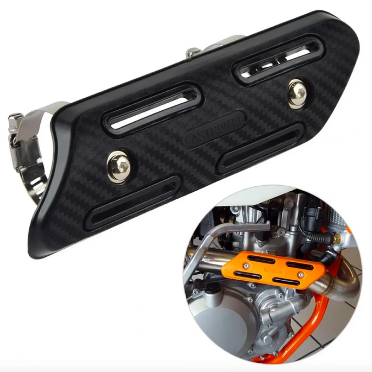 Προστατευτικό Κάλυμμα Σωλήνα Εξάτμισης Μοτοσυκλέτας - Motorcycle Exhaust Heat Shield Protector Guard