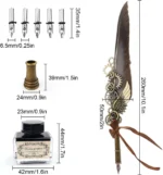 Σετ Πένα Καλλιγραφίας με Φτερό - Classic Dipping Feather Pen