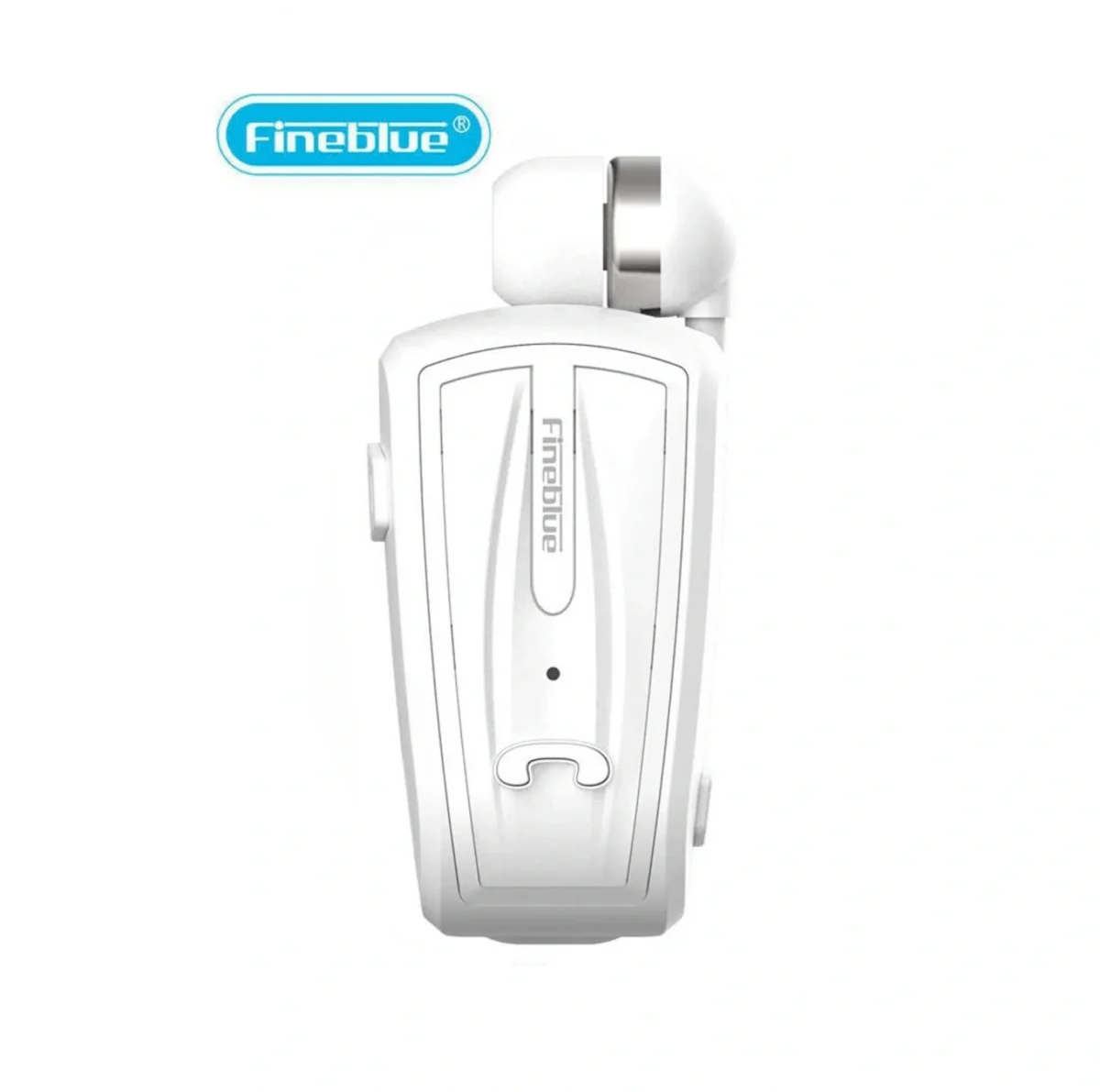 Ασύρματο Handsfree Bluetooth Ανασυρόμενο Ακουστικό Πέτου Fineblue Wireless In-Ear Headset