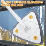 Πτυσσόμενη Τρίγωνη Σφουγγαρίστρα - Σκούπα για Πολλές Επιφάνειες με Περιστρεφόμενη Κεφαλή 360 Μοιρών