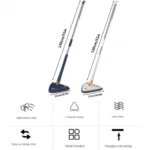 Πτυσσόμενη Τρίγωνη Σφουγγαρίστρα - Σκούπα για Πολλές Επιφάνειες με Περιστρεφόμενη Κεφαλή 360 Μοιρών