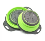 Σετ 2 Τεμαχίων Στρογγυλό Πτυσσόμενο Σουρωτήρι Φρούτων και Λαχανικών Σιλικόνης