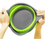 Σετ 2 Τεμαχίων Στρογγυλό Πτυσσόμενο Σουρωτήρι Φρούτων και Λαχανικών Σιλικόνης
