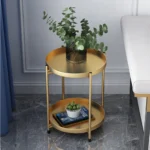 Στρογγυλό Βοηθητικό Τραπεζάκι Sentosa Μεταλλικό 36x36x51εκ.