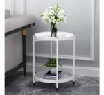 Στρογγυλό Βοηθητικό Τραπεζάκι Sentosa Μεταλλικό 36x36x51εκ.