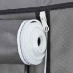 Μεγάλη Διπλή Υφασμάτινη Φορητή Ντουλάπα με Μεταλλικό Σκελετό για Ρούχα & Λευκά Είδη 150x45x175cm