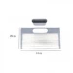 Αναδιπλούμενη Σχάρα Αποστράγγισης Σκευών σε Ρολό, Ανθεκτική στη θερμότητα με Θήκη για Μαχαιροπίρουνα 44x28 cm