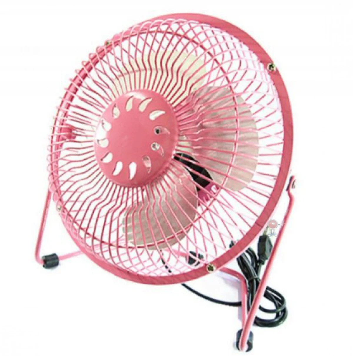 Επιτραπέζιο Φορητό USB Ανεμιστηράκι με Μεταλλική Κατασκευή 19cm 3Watt