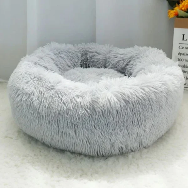 Μαλακό Στρογγυλό Κρεβάτι Κατοικιδίων 80εκ