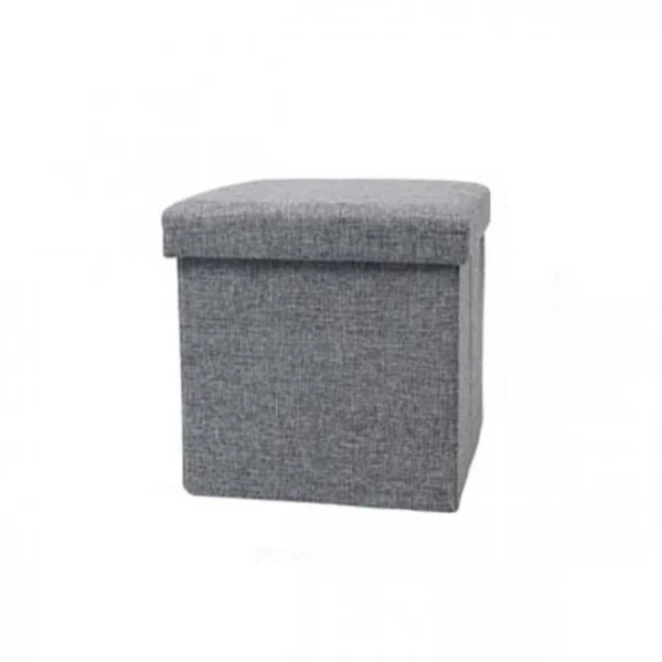 Σκαμπό από Ύφασμα 38x38εκ με Αποθηκευτικό Χώρο.