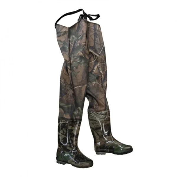 Αδιάβροχες PVC Αντιολισθητικές Γαλότσες Μπότες Στήθους Ψαρέματος Παραλλαγή με Καφέ Αποχρώσεις & Παντελόνι