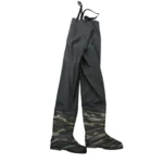 Αδιάβροχες PVC Αντιολισθητικές Γαλότσες Μπότες Στήθους Ψαρέματος Χακι με Παραλλαγή & Παντελόνι