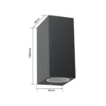 Επιτοίχιο Σποτ με Φωτισμό 2 Κατευθύνσεων (up & down) - ES55