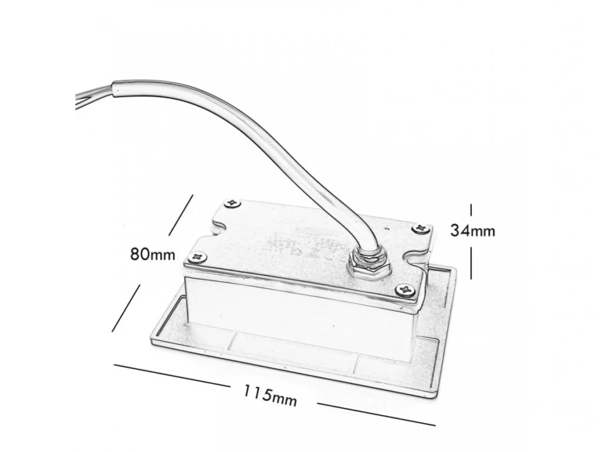 Μοντέρνο Αδιάβροχο Χωνευτό LED Φωτιστικό Τοίχου για Εξωτερικούς Χώρους IP65, 3000K