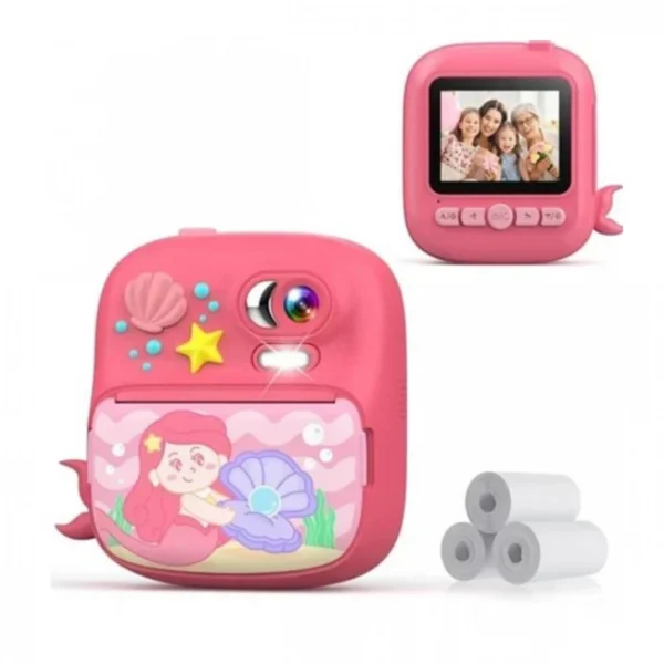 Παιδική Φωτογραφική Κάμερα με Παιχνίδια και Χαρτί Εκτύπωσης “Γοργόνα”