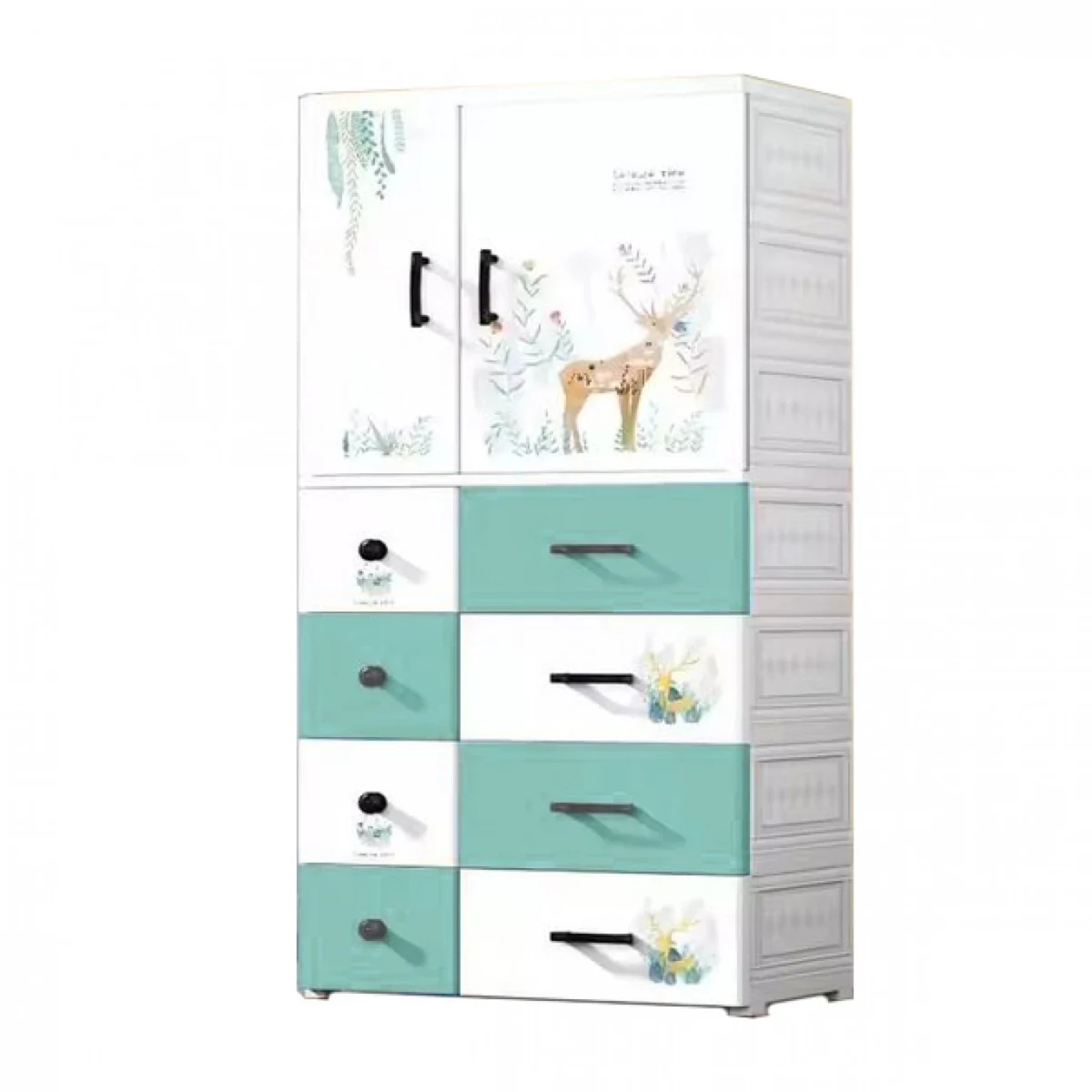 Πλαστική Τροχήλατη Ντουλάπα 146.5x67.5x40.5εκ