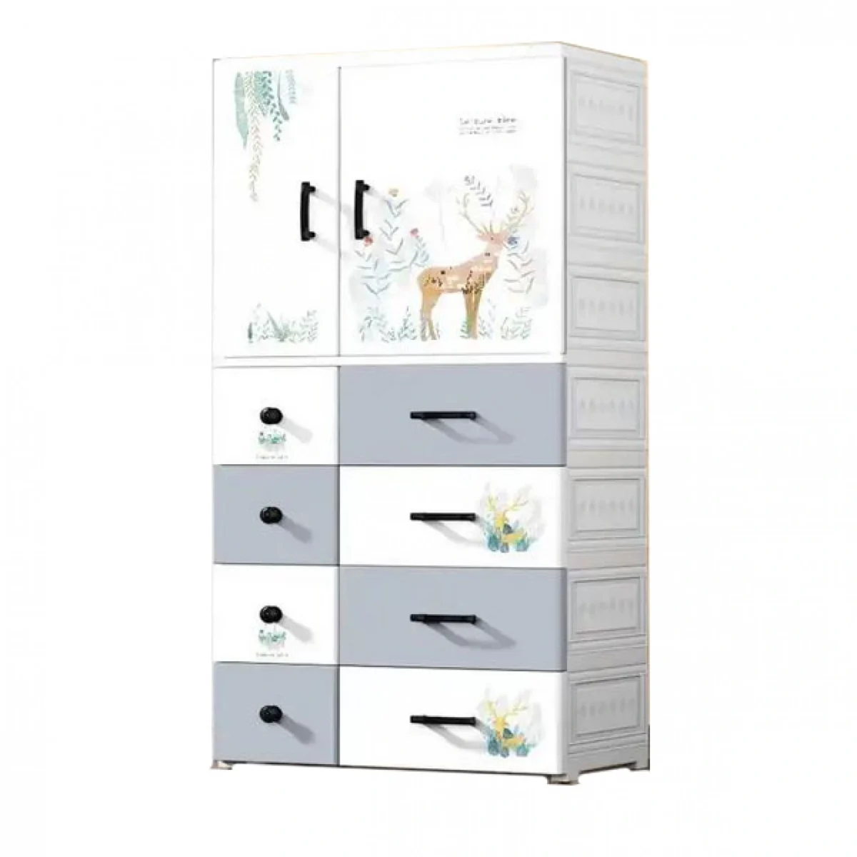 Πλαστική Τροχήλατη Ντουλάπα 146.5x67.5x40.5εκ