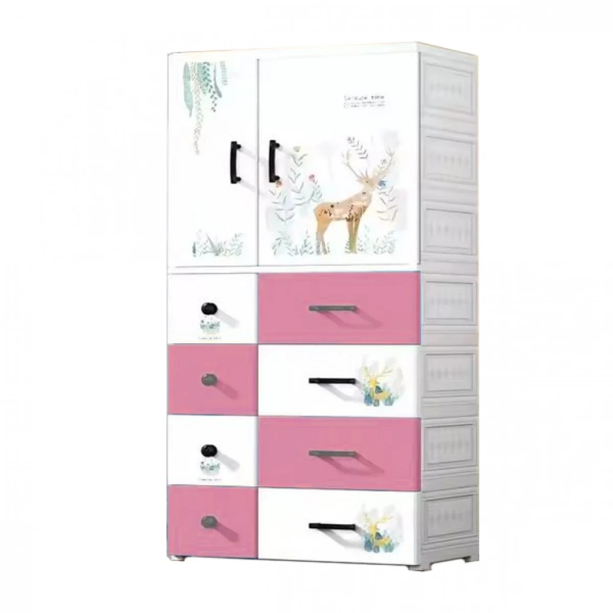 Πλαστική Τροχήλατη Ντουλάπα 146.5x67.5x40.5εκ