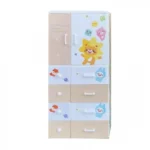 Πλαστική Τροχήλατη Ντουλάπα 146.5x67.5x40.5εκμε Παιδικά Σχέδια