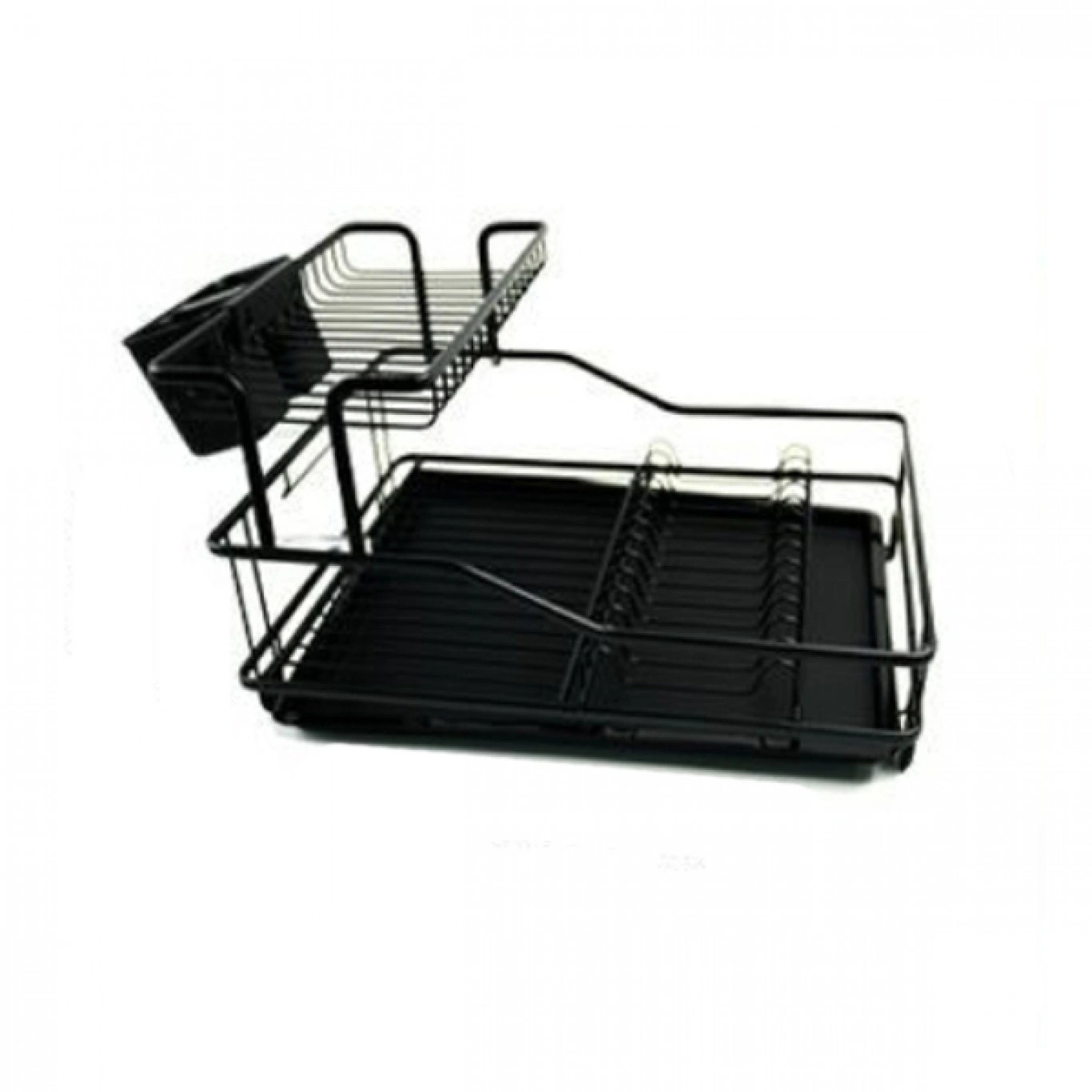 Μεταλλική Διπλή Πιατοθήκη Στραγγίσματος με Δίσκο 27x46x35cm Μεταλλική Διπλή Πιατοθήκη Στραγγίσματος με Δίσκο 27x46x35cm