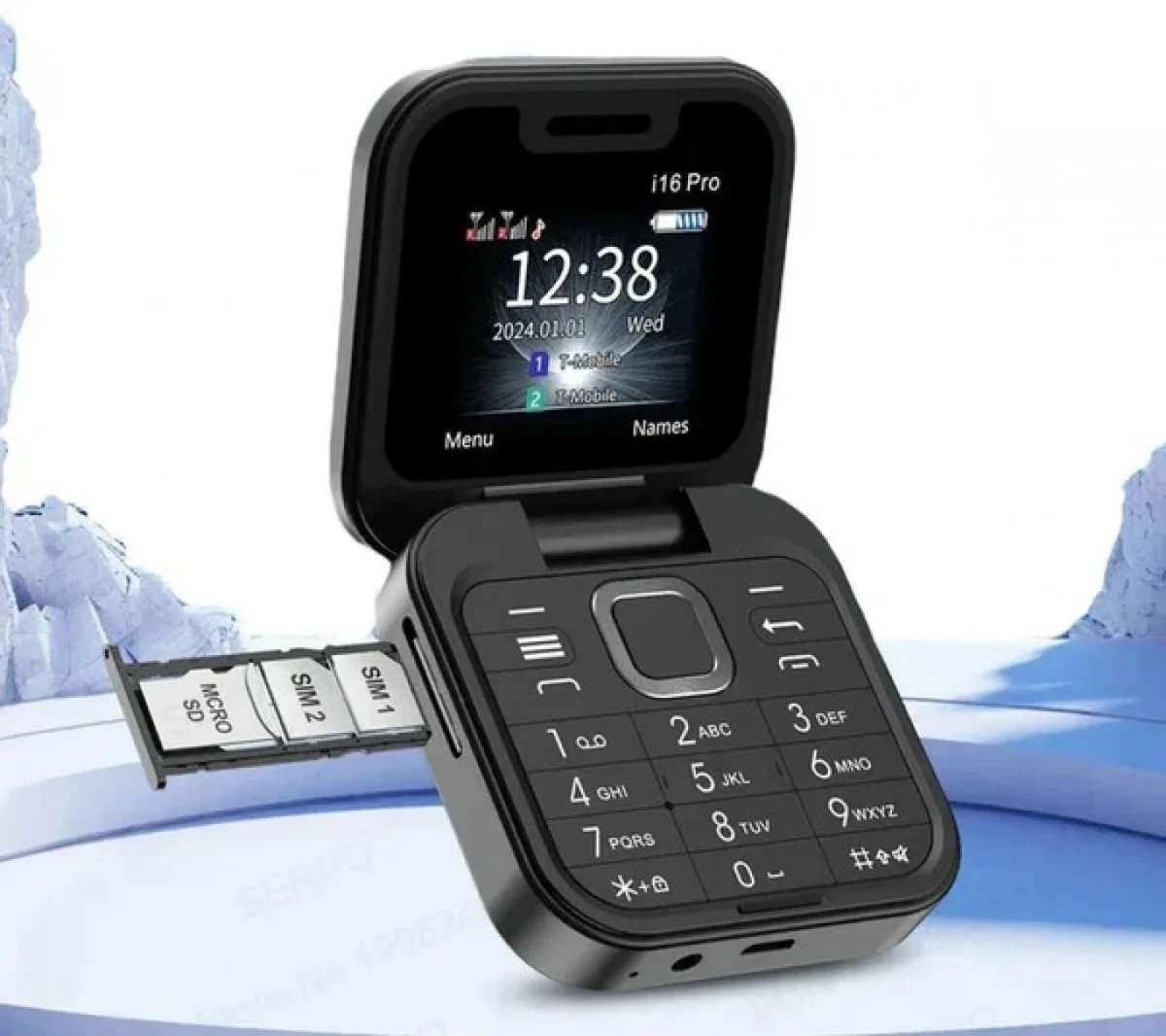 Αναδιπλούμενο Μίνι Κινητό Tηλέφωνο Flip