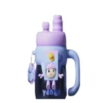 Παιδικό Παγουράκι-Ποτήρι 600ml με Καλαμάκι