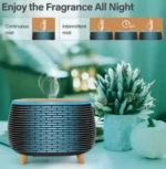 Συσκευή Αρωματοθεραπείας Υπερήχων – Φωτιστικό 7 Χρωμάτων 400ml 6W - Aroma Diffuser