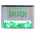 Υγραντήρας Υπερήχων και Συσκευή Αρωματοθεραπείας 250ml USB με LED Φωτισμό Εφέ Λουλουδιών & Κρυσταλλικό Αλάτι - Aroma Diffuser