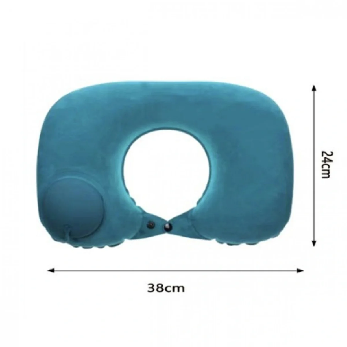 Φουσκωτό Ανατομικό Μαξιλάρι Αυχένα Ταξιδίου σε Σχήμα U 24x38cm