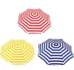 100cm Ομπρέλα Θαλάσσης Υφασμάτινη Ριγέ