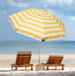 120cm Ομπρέλα Θαλάσσης Υφασμάτινη Ριγέ