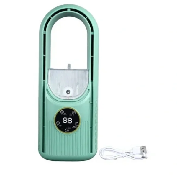 30x10cm Μίνι Ανεμιστηράκι Χειρός Υδρονέφωση, LED Φωτισμό & USB