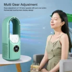 30x10cm Μίνι Ανεμιστηράκι Χειρός Υδρονέφωση, LED Φωτισμό & USB