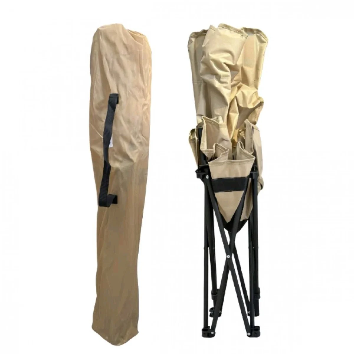 43x43x92cm Πτυσσόμενη Καρέκλα Ψαρέματος-Camping με Μεταλλικό Σκελετό