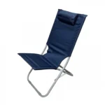49x50x76cm Πτυσσόμενη Καρέκλα Ψαρέματος-Camping με Μεταλλικό Σκελετό Ριγέ με Μαξιλάρι