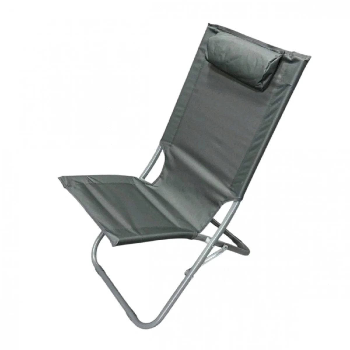 49x50x76cm Πτυσσόμενη Καρέκλα Ψαρέματος-Camping με Μεταλλικό Σκελετό Ριγέ με Μαξιλάρι