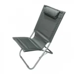 49x50x76cm Πτυσσόμενη Καρέκλα Ψαρέματος-Camping με Μεταλλικό Σκελετό Ριγέ με Μαξιλάρι
