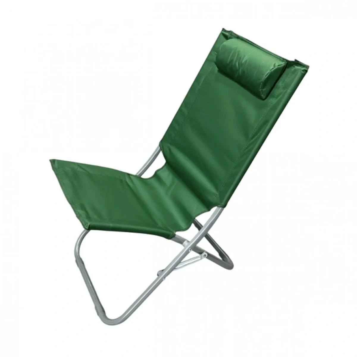 49x50x76cm Πτυσσόμενη Καρέκλα Ψαρέματος-Camping με Μεταλλικό Σκελετό Ριγέ με Μαξιλάρι