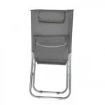 49x50x76cm Πτυσσόμενη Καρέκλα Ψαρέματος-Camping με Μεταλλικό Σκελετό Ριγέ με Μαξιλάρι