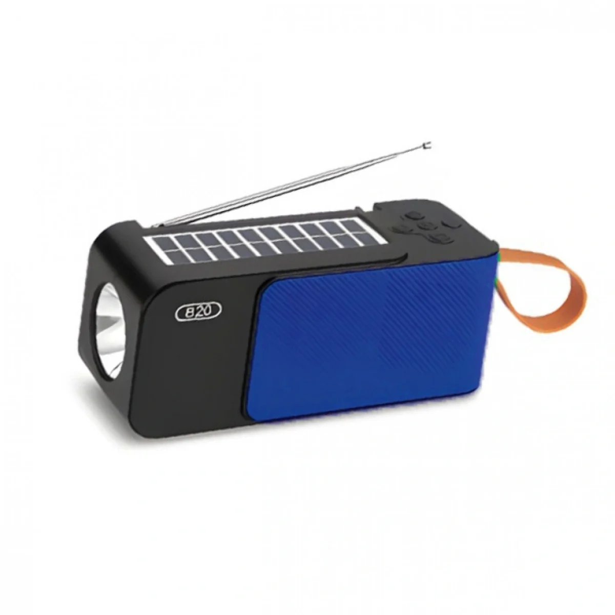 Ηλιακό Φορητό Ηχείο 10w Bluetooth με Ψηφιακό Ραδιόφωνο AM-FM, Ηλιακό Πάνελ και Φακό