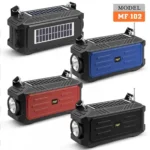 Ηλιακό Φορητό Ηχείο 3w Bluetooth με Ψηφιακό Ραδιόφωνο AM/FM/SW, με Ηλιακό Πάνελ και Φακό MF-102