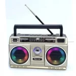 Ηλιακό Φορητό Ηχείο 2x5w Bluetooth με Αναλογικό Ραδιόφωνο AM-FM, με Ηλιακό Πάνελ RX-750SD