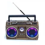 Ηλιακό Φορητό Ηχείο 2x5w Bluetooth με Αναλογικό Ραδιόφωνο AM-FM, με Ηλιακό Πάνελ RX-750SD