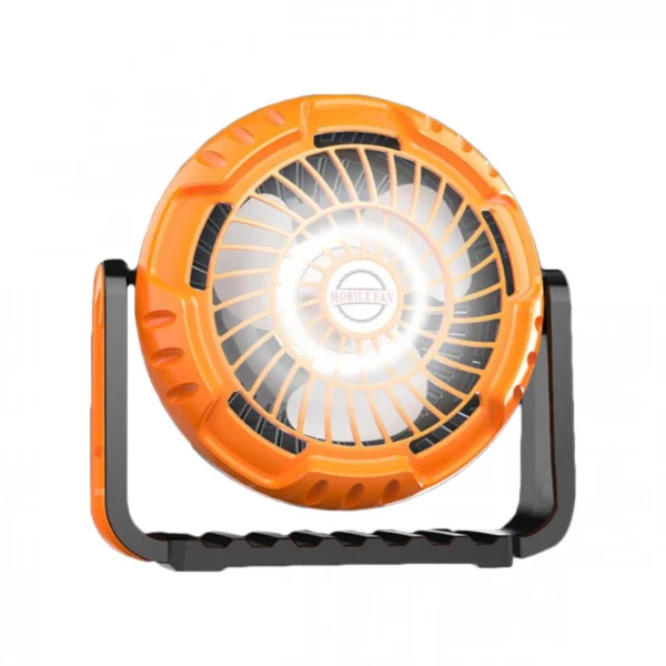 Επαναφορτιζόμενος Ανεμιστήράς Κατασκήνωσης με LED Φως με Άγκιστρο Ανάρτησης με 3 Ταχύτητες Αέρα