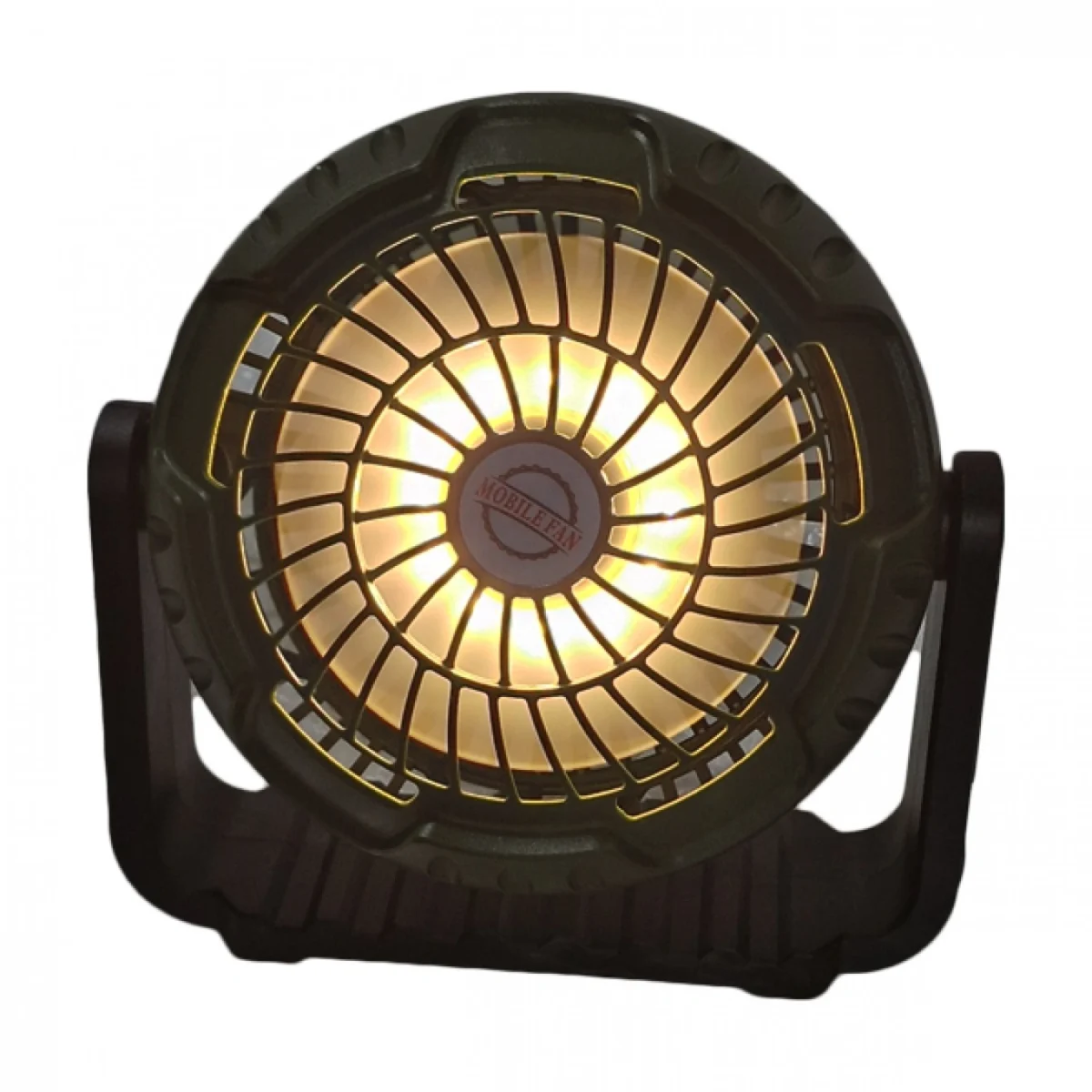 Επαναφορτιζόμενος Ανεμιστήράς Κατασκήνωσης με LED Φως με Άγκιστρο Ανάρτησης με 3 Ταχύτητες Αέρα