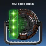 Επαναφορτιζόμενος Ανεμιστήράς Κατασκήνωσης με LED Φως με Άγκιστρο Ανάρτησης με 3 Ταχύτητες Αέρα