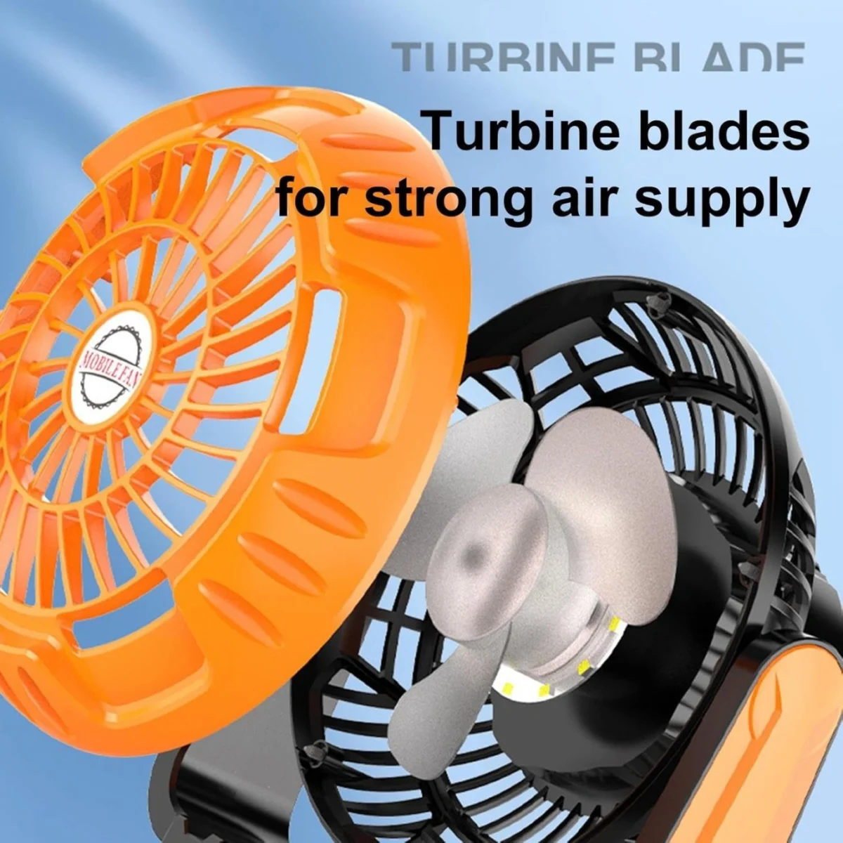 Επαναφορτιζόμενος Ανεμιστήράς Κατασκήνωσης με LED Φως με Άγκιστρο Ανάρτησης με 3 Ταχύτητες Αέρα