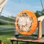 Επαναφορτιζόμενος Ανεμιστήράς Κατασκήνωσης με LED Φως με Άγκιστρο Ανάρτησης με 3 Ταχύτητες Αέρα