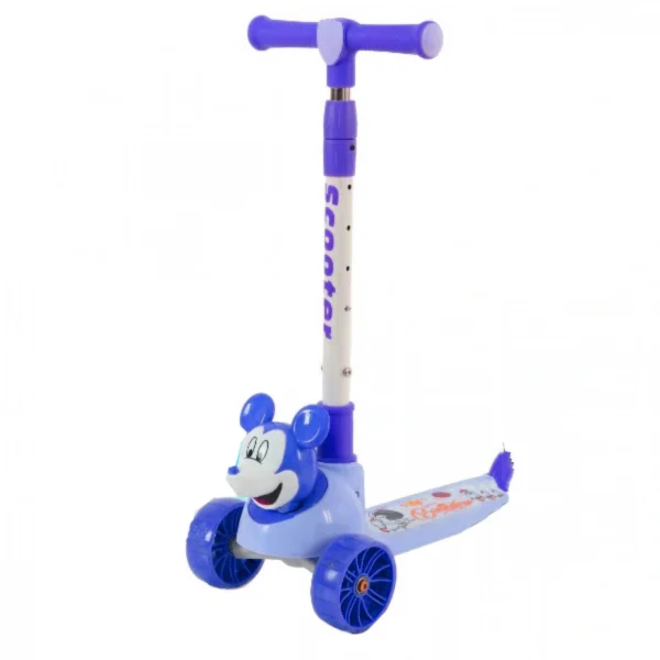 XMT-6011-10-38779 Παιδικό Αναδιπλούμενο Scooter - Πατίνι με Πίσω Φρένο και LED Φωτάκια