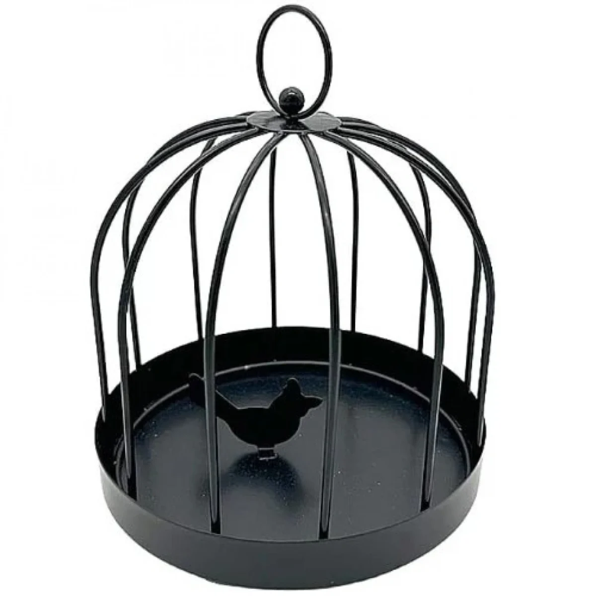 Μεταλλική Βάση για Φιδάκια Κουνουπιών με Διακοσμητικό Πουλάκι και Συλλογή Στάχτης 14x16,5 cm